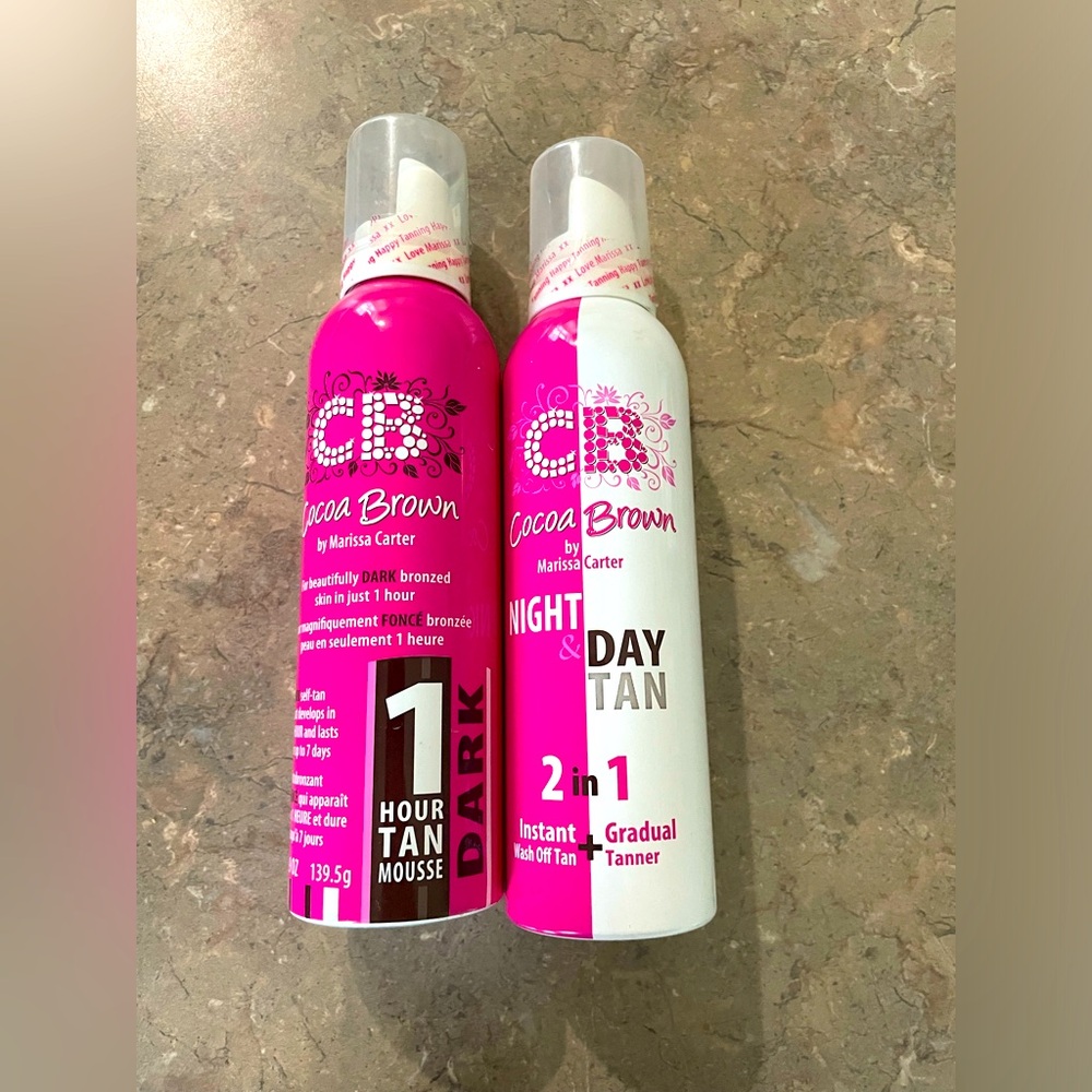 2 can cocoa brown  fake tan mousse